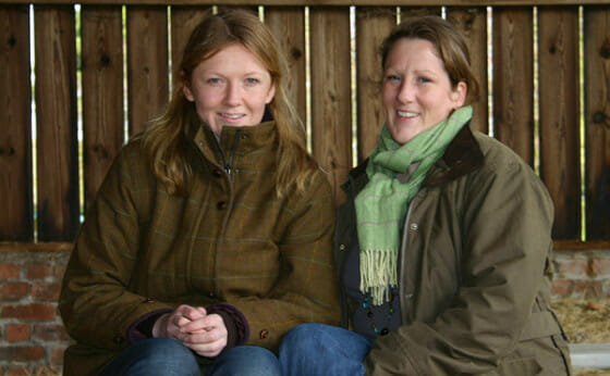 Lucy (L) and Emma Reeves, founders of MuddyMatches.com 