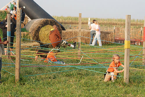 Kids at play at the Ramsayer's farm.