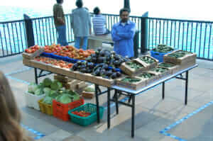 Vendor at the market.