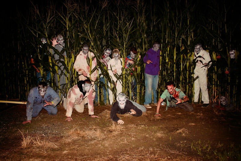 Continuing the zombie theme, Historic Hawes Farm, which hosts a number of agritainment attractions, held a paintball zombie hunt. / Historic Hawes Farm 
