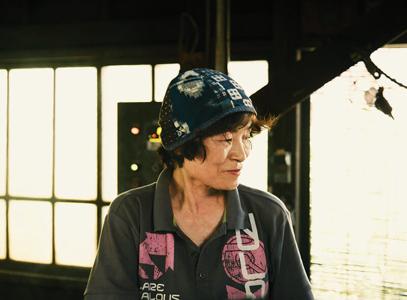 Emiko Aida, wife of Tadao and great-aunt of the factory's current owner.