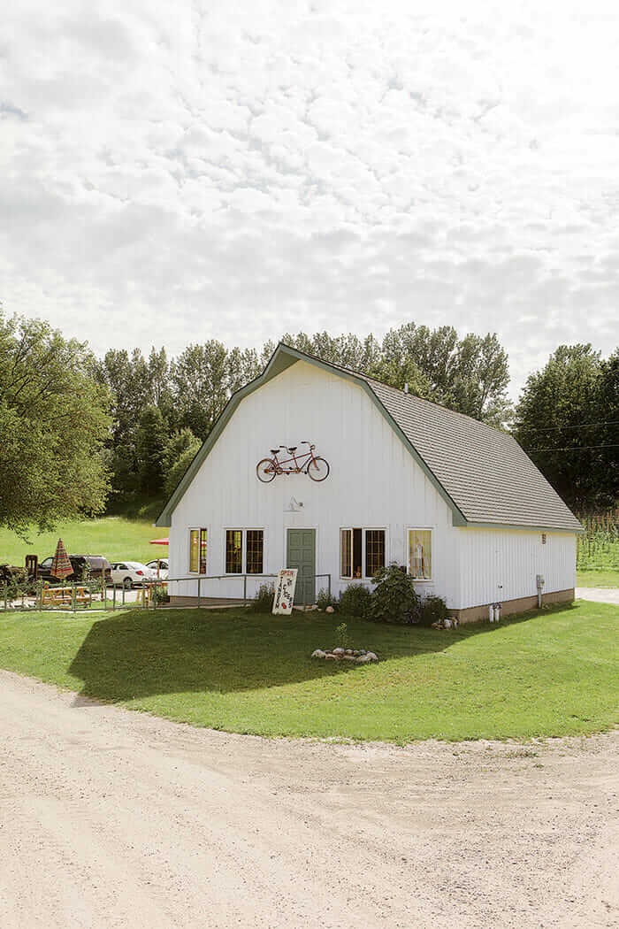 Tandem Ciders in Suttons Bay just outside of Traverse City bottles all its ciders on its farm.