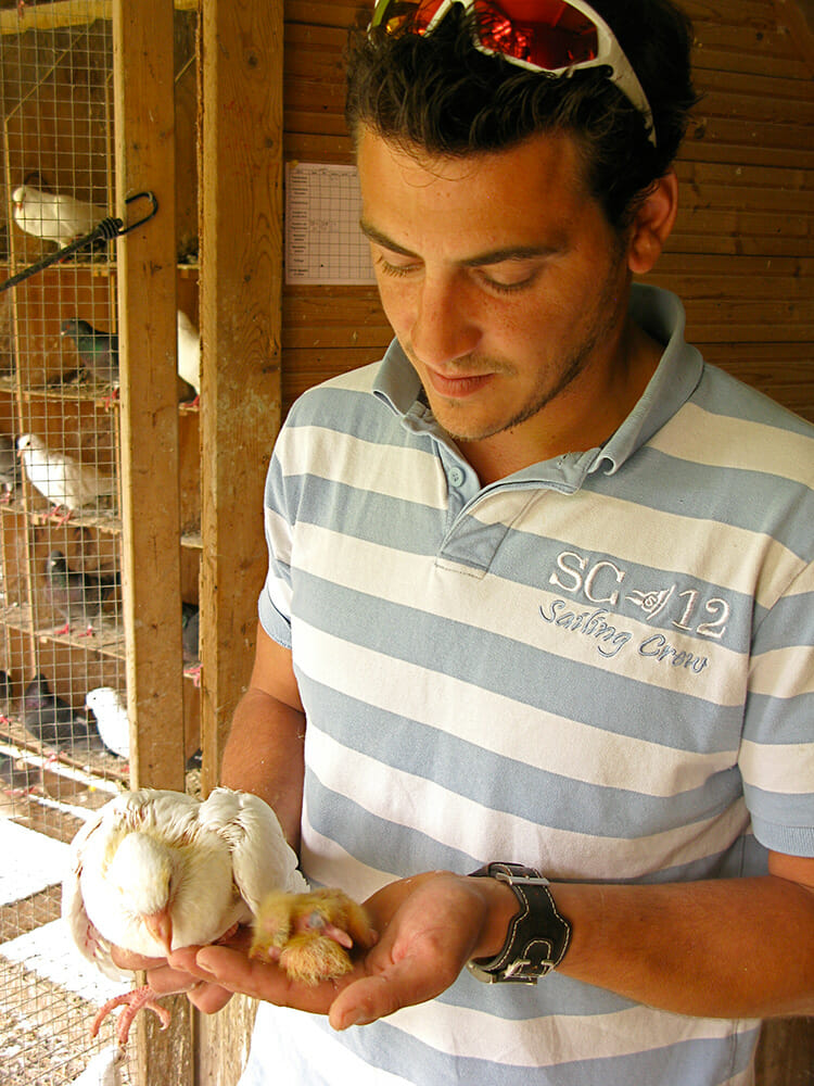 Rémy's son Matthieu, who has joined his father at the farm.