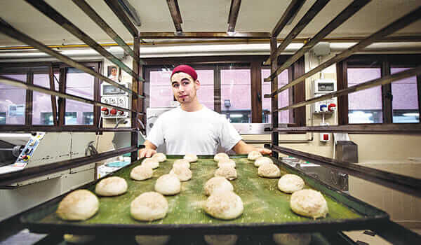 The bakery provides bread, cakes and pastries for the center, all made by recovering addicts.