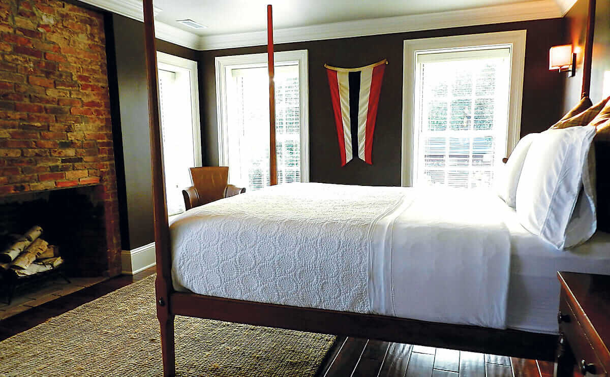 A room at the Hudson Merchant House.