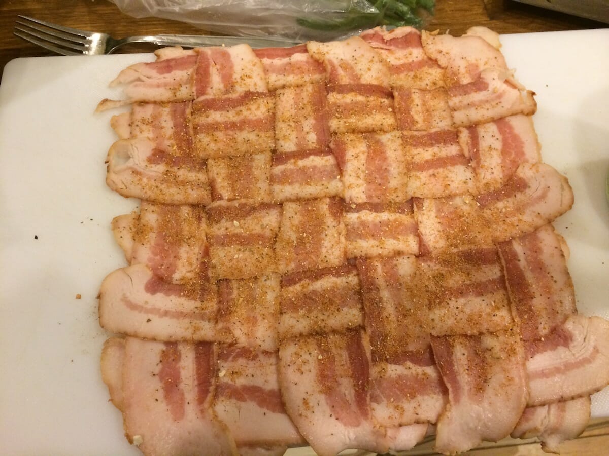 Weaving the Bacon 'Rat topping.