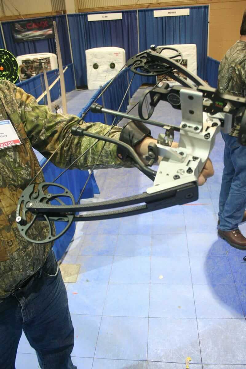 The WishBow'n, a brand new crossbow/wrist-rocket hybrid that debuted at the Great American Outdoor Show.