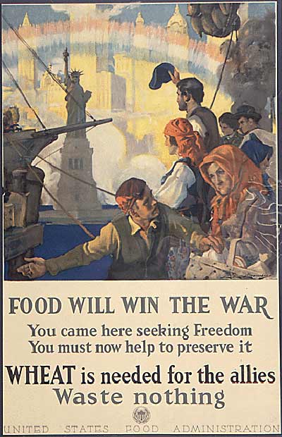 Some posters were aimed toward specific communities, like newly landed immigrants. 