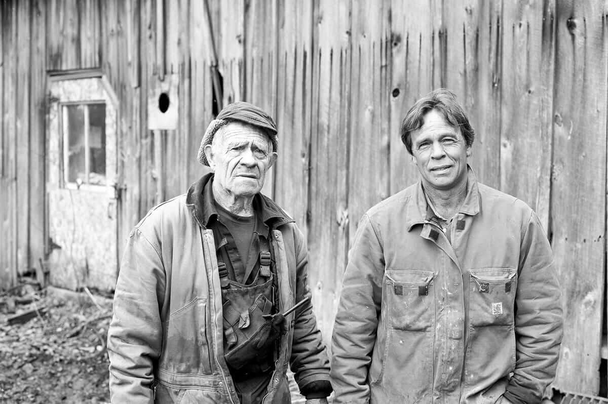 Sugarmakers Paul & Dave Hartshorn. / Courtesy Tonewood Maple.