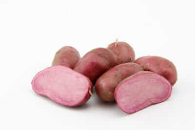 Red Emmalie potatoes, another breed that will be available at the pop-up store.