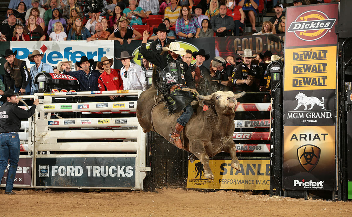 World champion J.B. Mauney is taking the bull by the horns. 