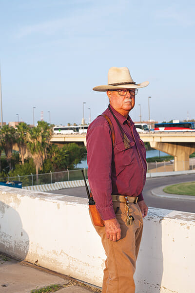 U.S. Cattle Fever Tick Eradication Program Director Edwin Bowers near the border between the U.S. and Mexico.