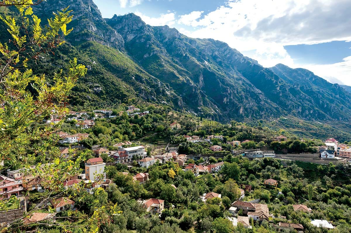 After shopping, take in the view from KrujÁ« castle, a historic fortress. / Courtesy Jordis Antonia SchlÁ¶sser.