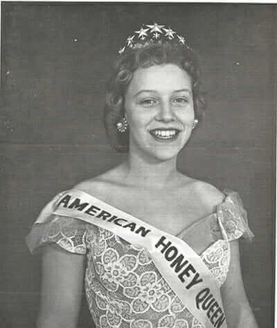 The first American Honey Queen, Kay Seidelman, was crowned in 1959.