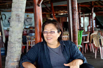 Farah Au, owner and proprietor of Kelong Acheh in Mersing, Malaysia.