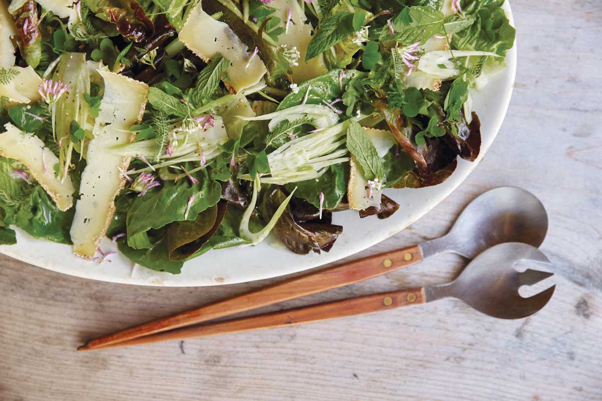 Mixed Lettuces and Foraged Greens with Cedar-Oil Vinaigrette Recipe ...