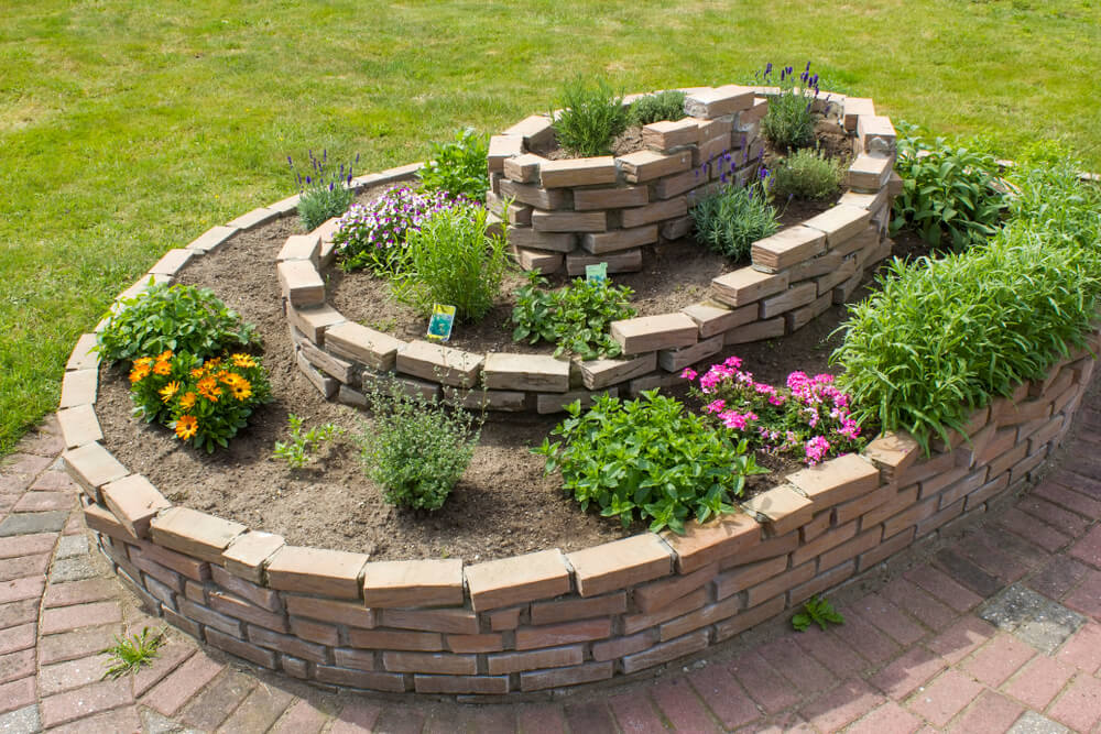 Adding An Herb Spiral Function And Aesthetics Three Monkies Farm