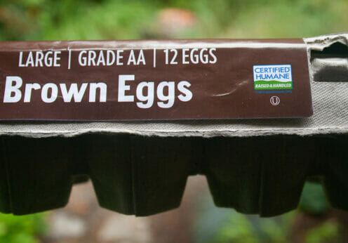Egg label.