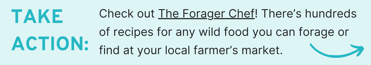 Take action: Check out the forager chef! there's hundreds of recipes for any wild food you can forage or find at your local farmers market