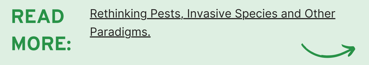 Read more: Rethinking Pests, Invasive Species and Other Paradigms.