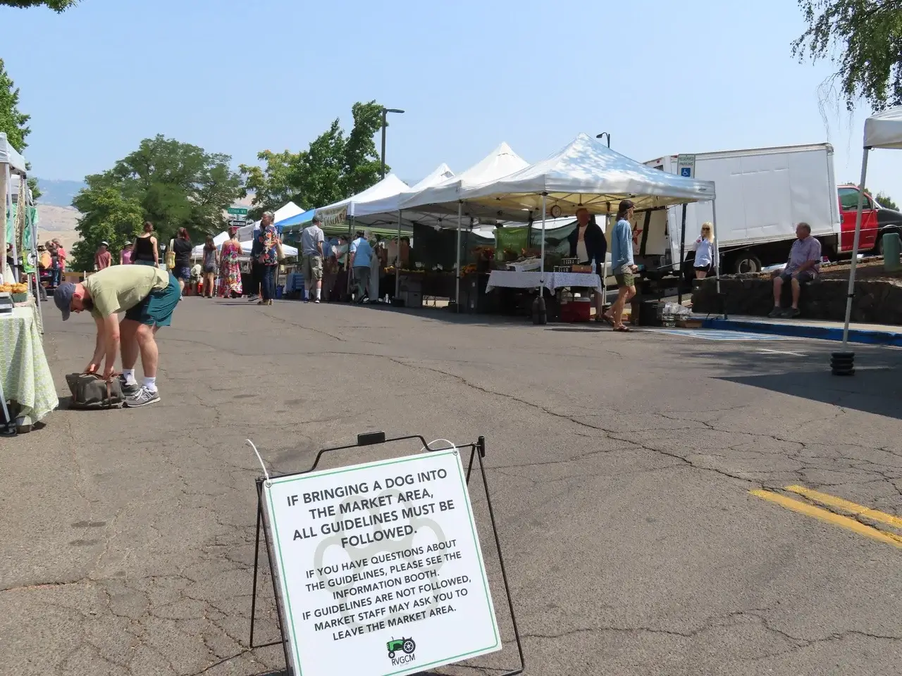 A farmer's market in Ashland, OR in 2024.